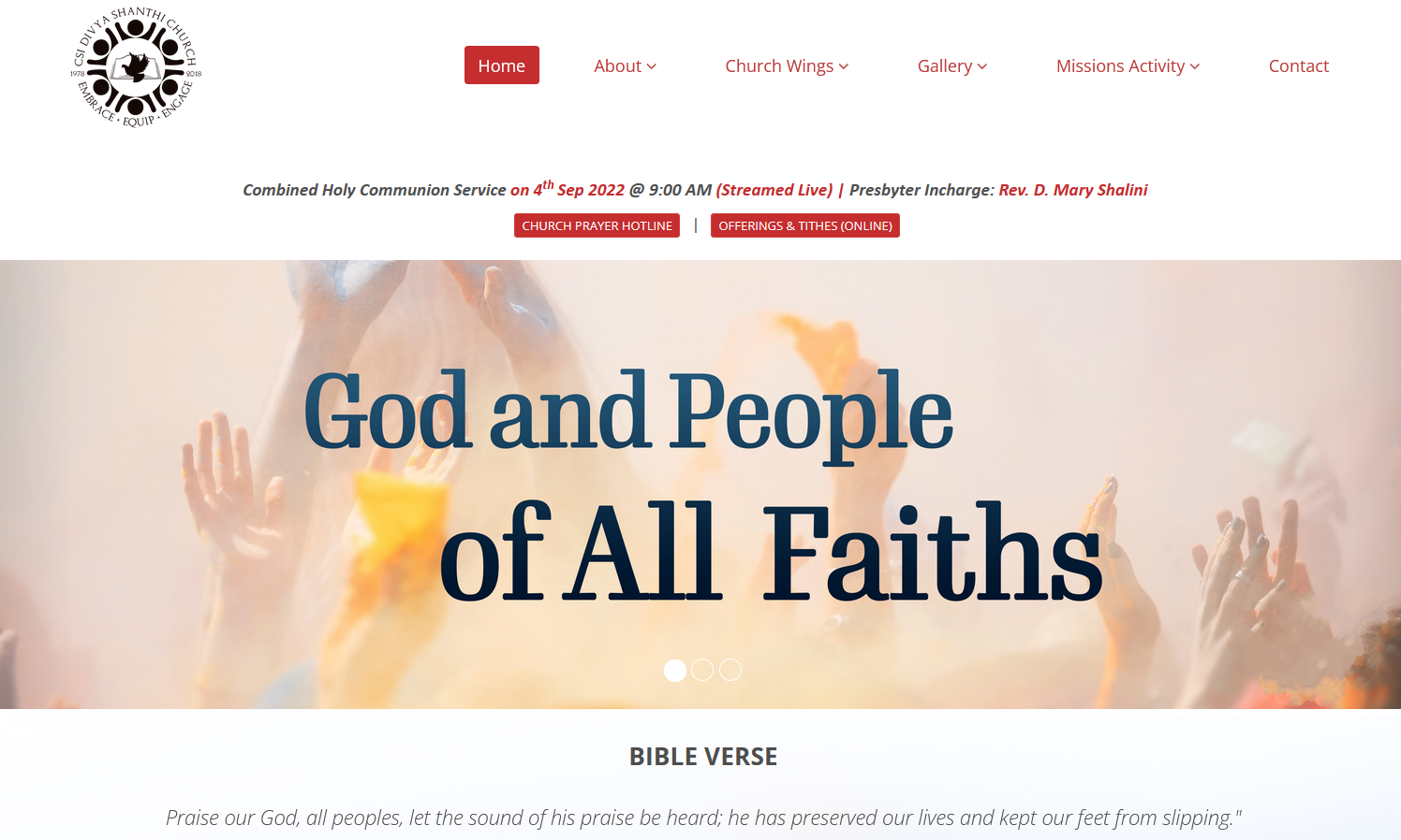Church Website - Bootstrap3