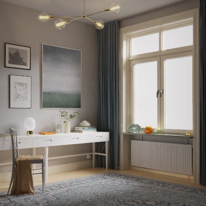 A room with a table and chairs
        
        Description automatically generated with medium confidence